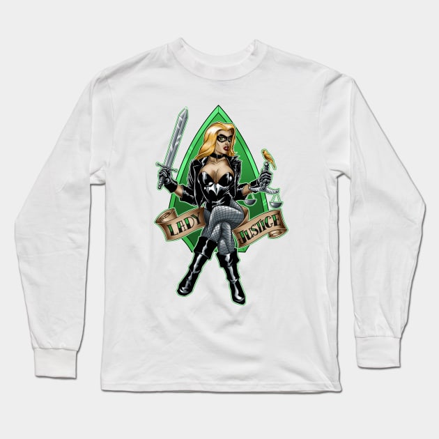 Lady Justice Long Sleeve T-Shirt by ccourts86
